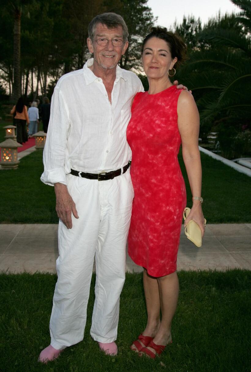 John Hurt and and his wife Ann Rees Meyers at the Ibiza and Formentera International Film Festival.