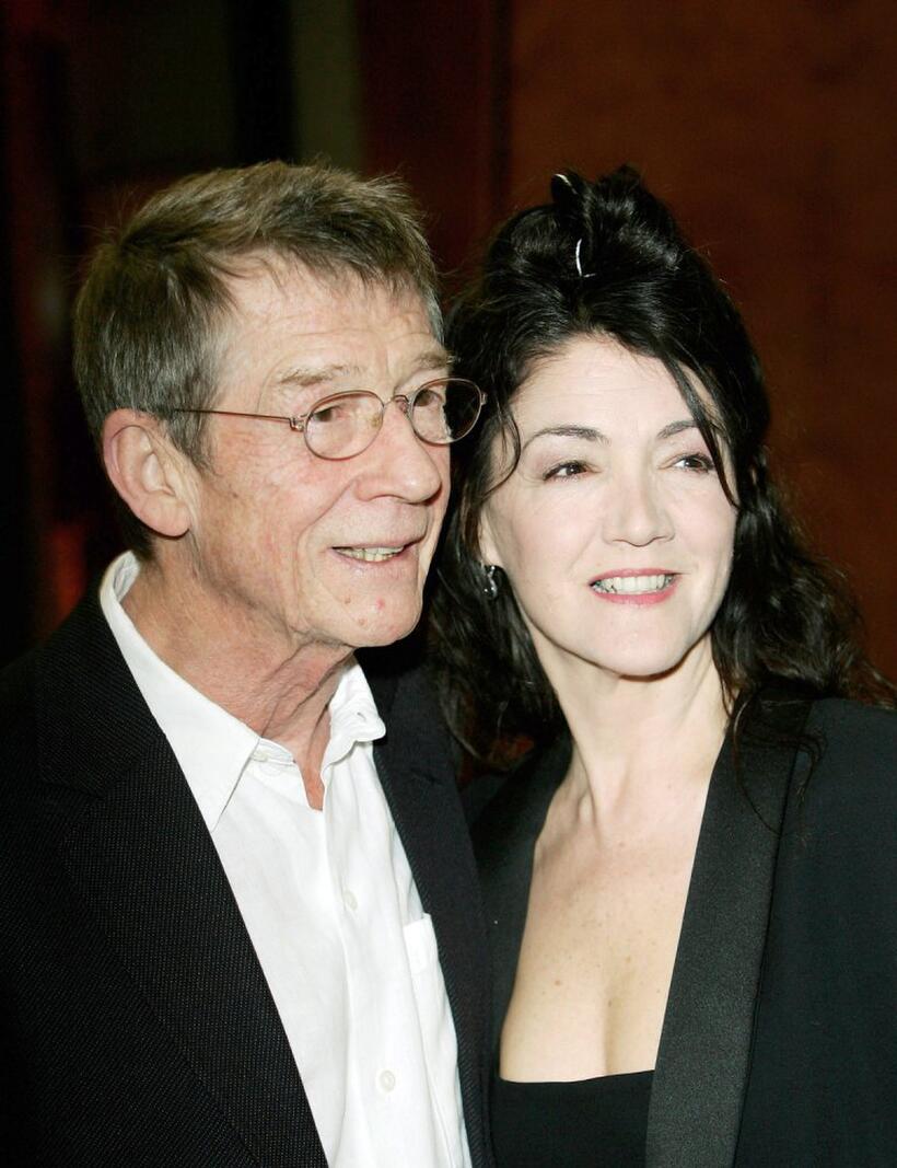 John Hurt and Ann Rees Meyers at the London Australian Film Festival premiere of "The Proposition".