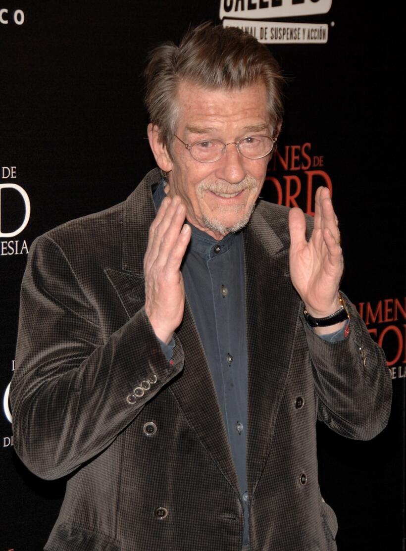John Hurt at the Madrid premiere of "The Oxford Murders".