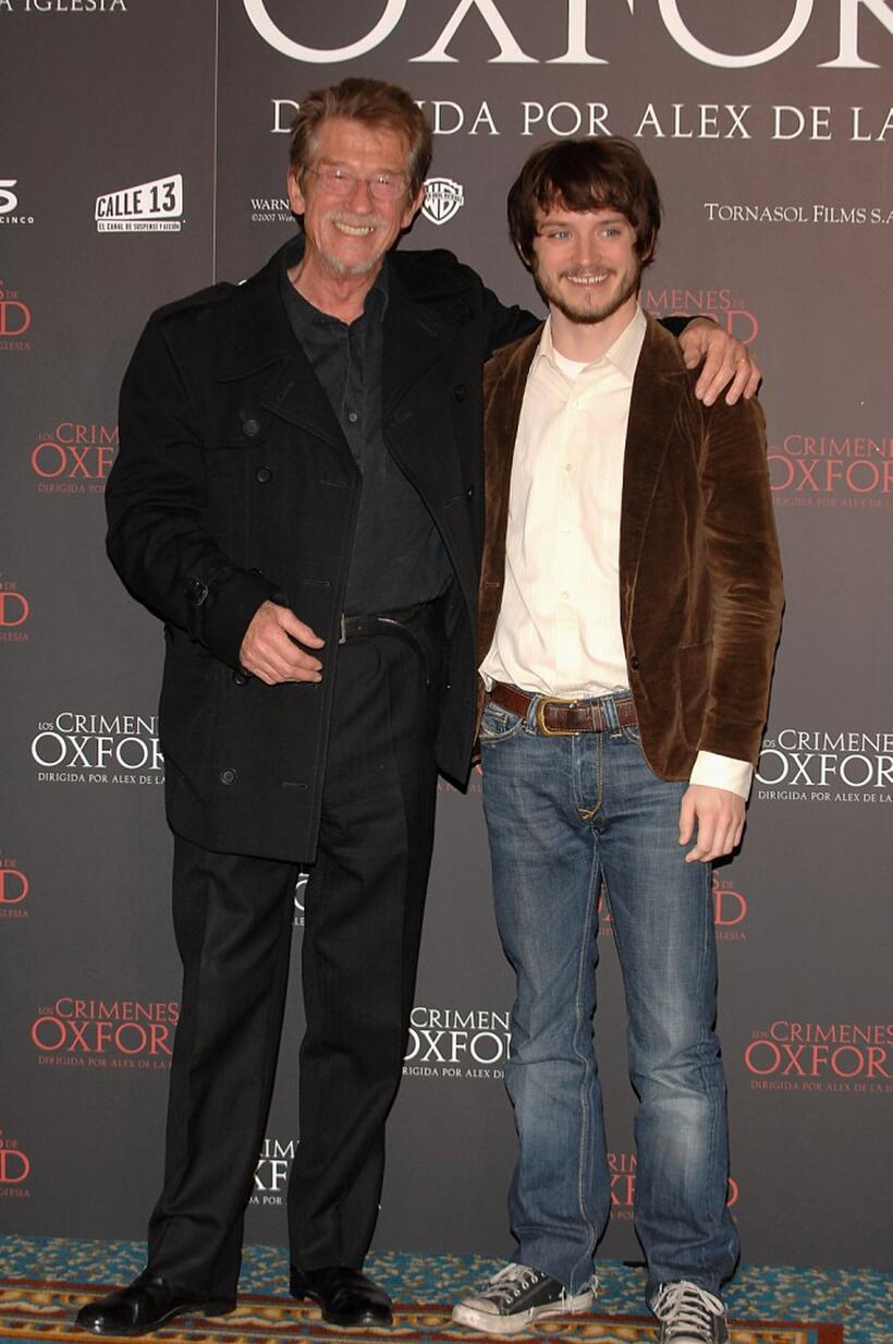 John Hurt at the Madrid photocall of "The Oxford Murders".