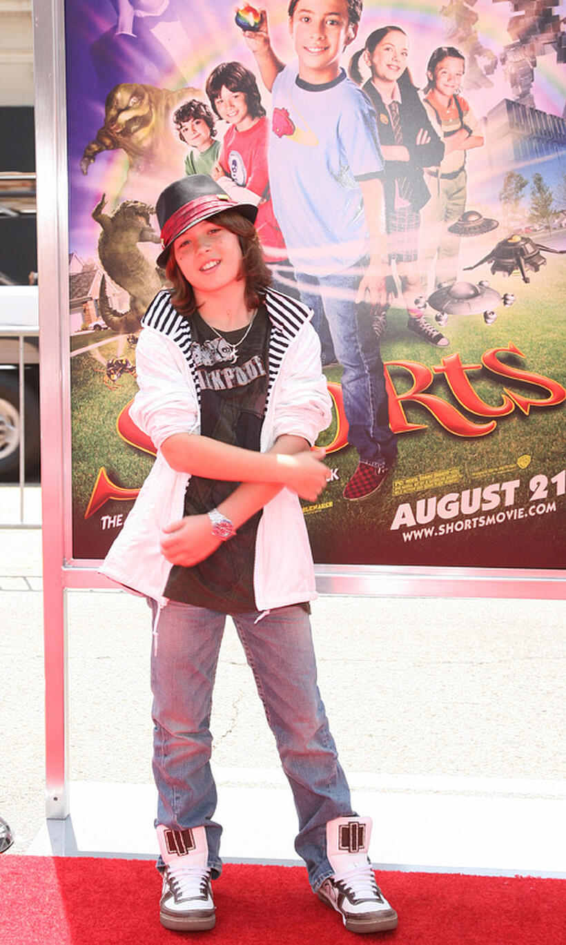 Leo Howard at the California premiere of "Shorts."