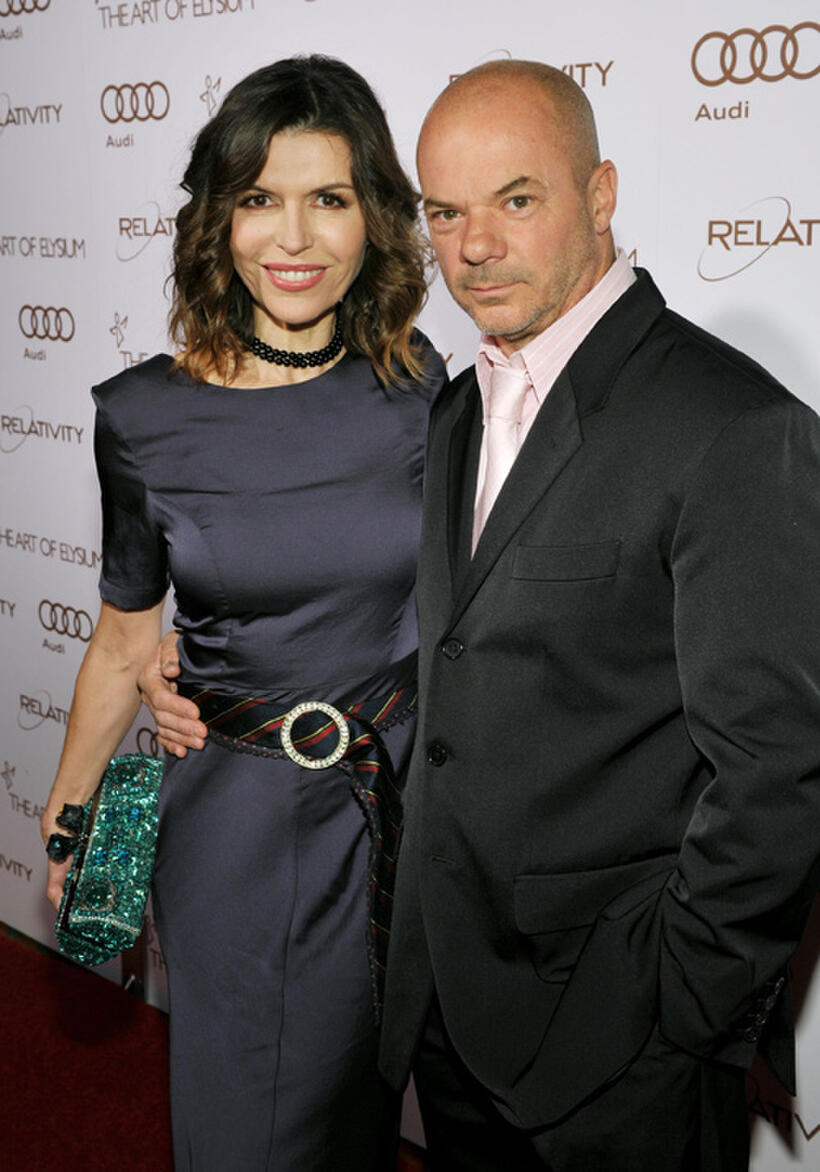 Finola Hughes and Russel Young at the Art Of Elysium's 5th Annual Heaven Gala in California.