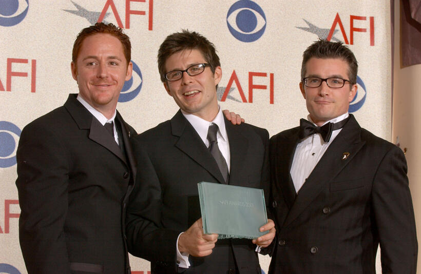 Scott Grimes, Rick Gomez and Frank John Hughes at the AFI Awards 2001.