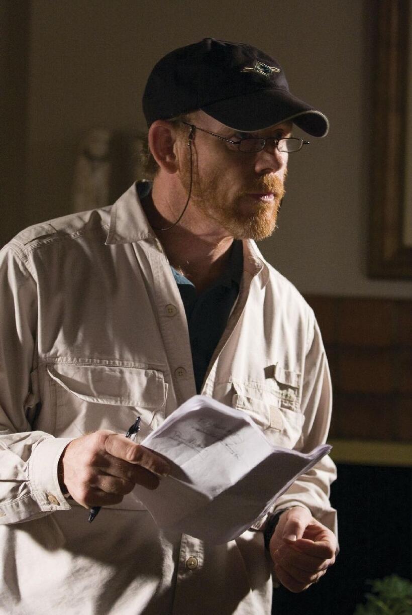 Director/Producer Ron Howard on the set of "Frost/Nixon."