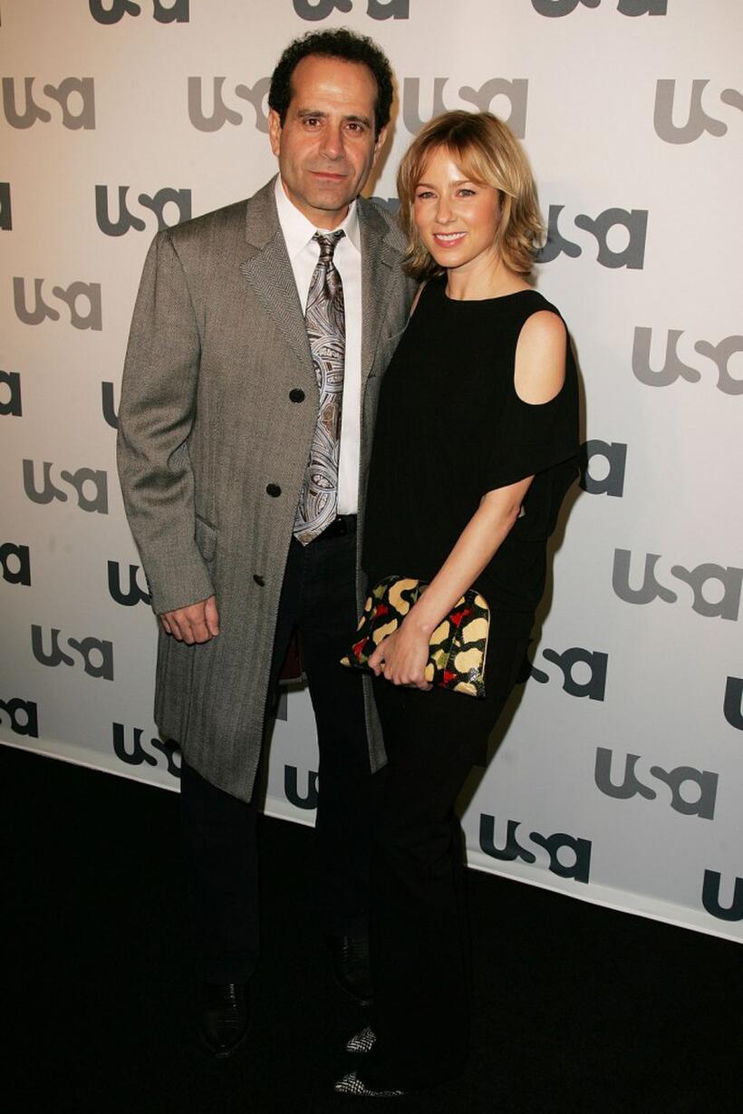 Tony Shalhoub and Traylor Howard at the "Characters Welcome" of USA Television Network as it celebrates it's Lineup of Stars.