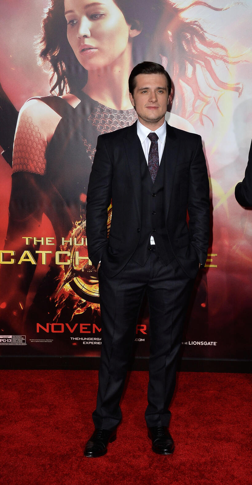 Josh Hutcherson at the California premiere of "Hunger Games: Catching Fire."