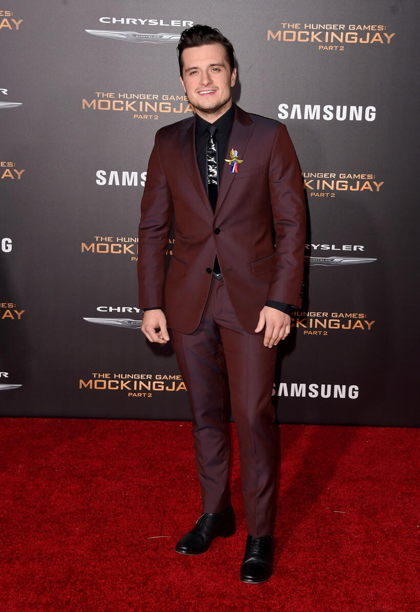 Josh Hutcherson at the Los Angeles premiere of "The Hunger Games: Mockingjay - Part 2."