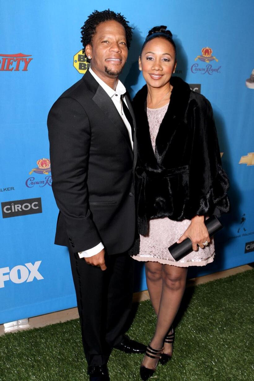 D.L. Hughley and his wife Ladonna Hughley at the 39th NAACP Image Awards after party.