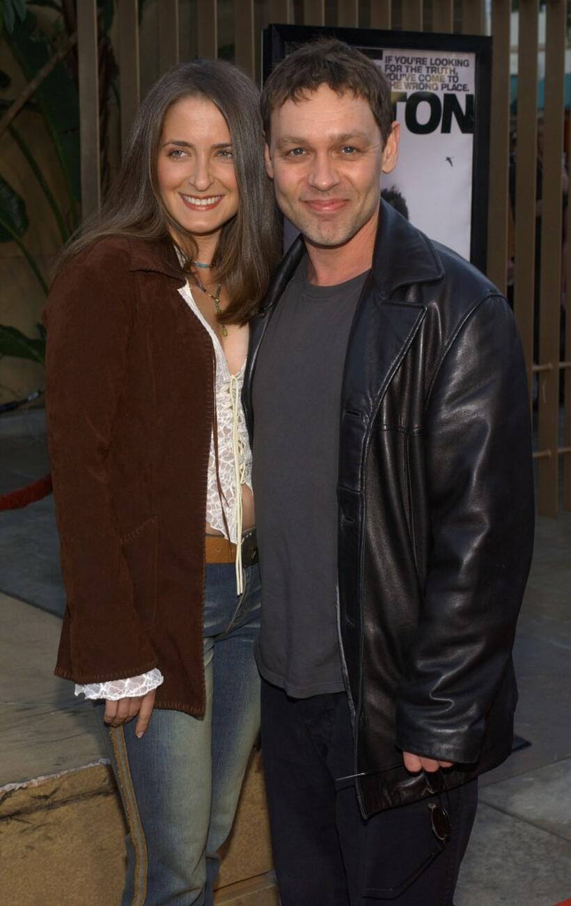 Kathleen Davison and Doug Hutchison at the premiere of "The Salton Sea."