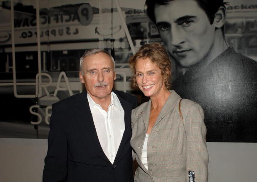 Lauren Hutton at the private opening of Dennis Hopper's "A Survey" exhibit.