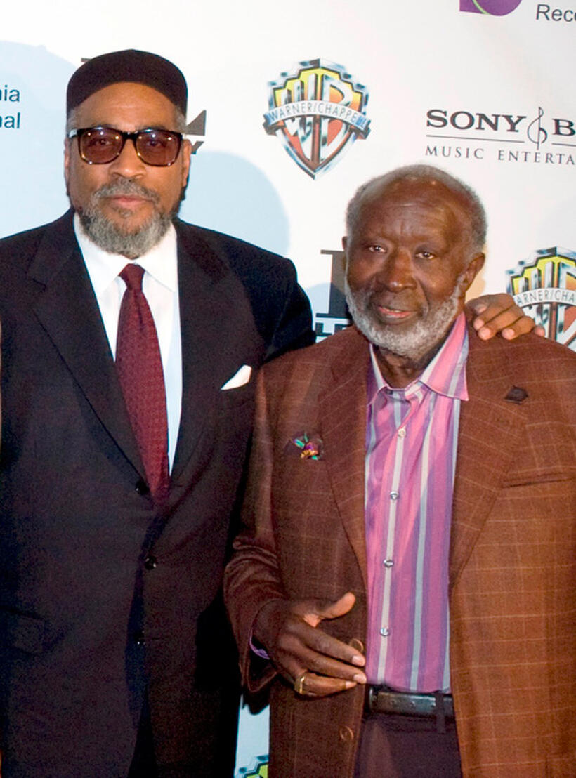 Producer Kenny Gamble and Clarence Avant at the Sony Club in New York.