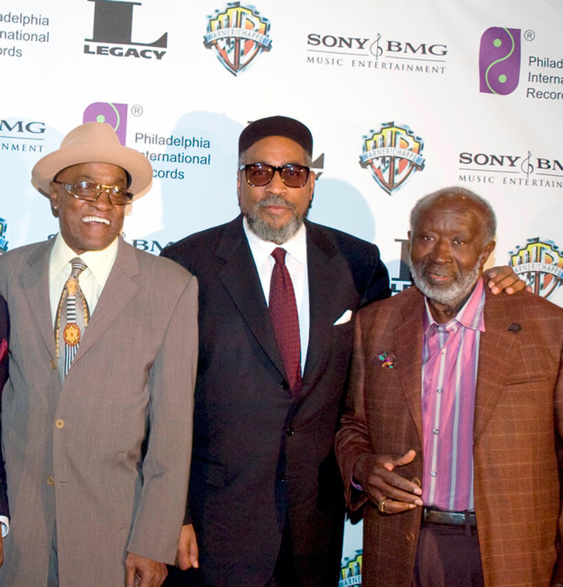 Billy Paul, producer Kenny Gamble and Clarence Avant at the Sony Club in New York.