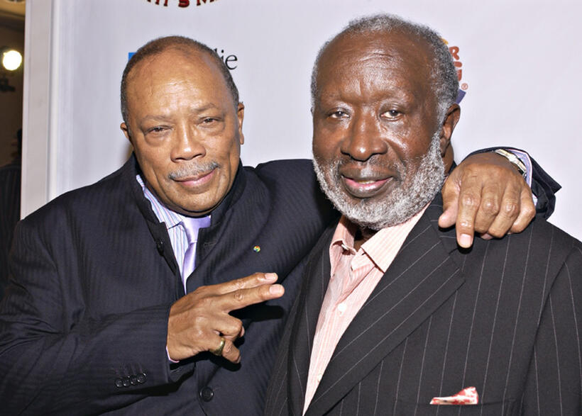 Producer Quincy Jones and Clarence Avant at the 20th Annual Midsummer Night's Magic Awards in California.