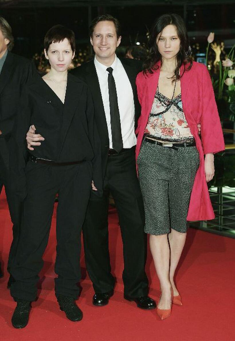 Julia Hummer, Benno Fuermann and Sabine Timoteo at the premiere of "Gespenster" during the 55th Annual Berlinale International Film Festival.
