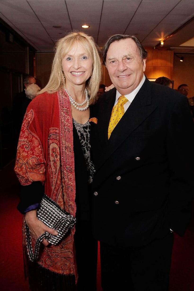 Lizzie Spender and Barry Humphries at the AMPAS Centennial Tribute to Johnny Mercer.