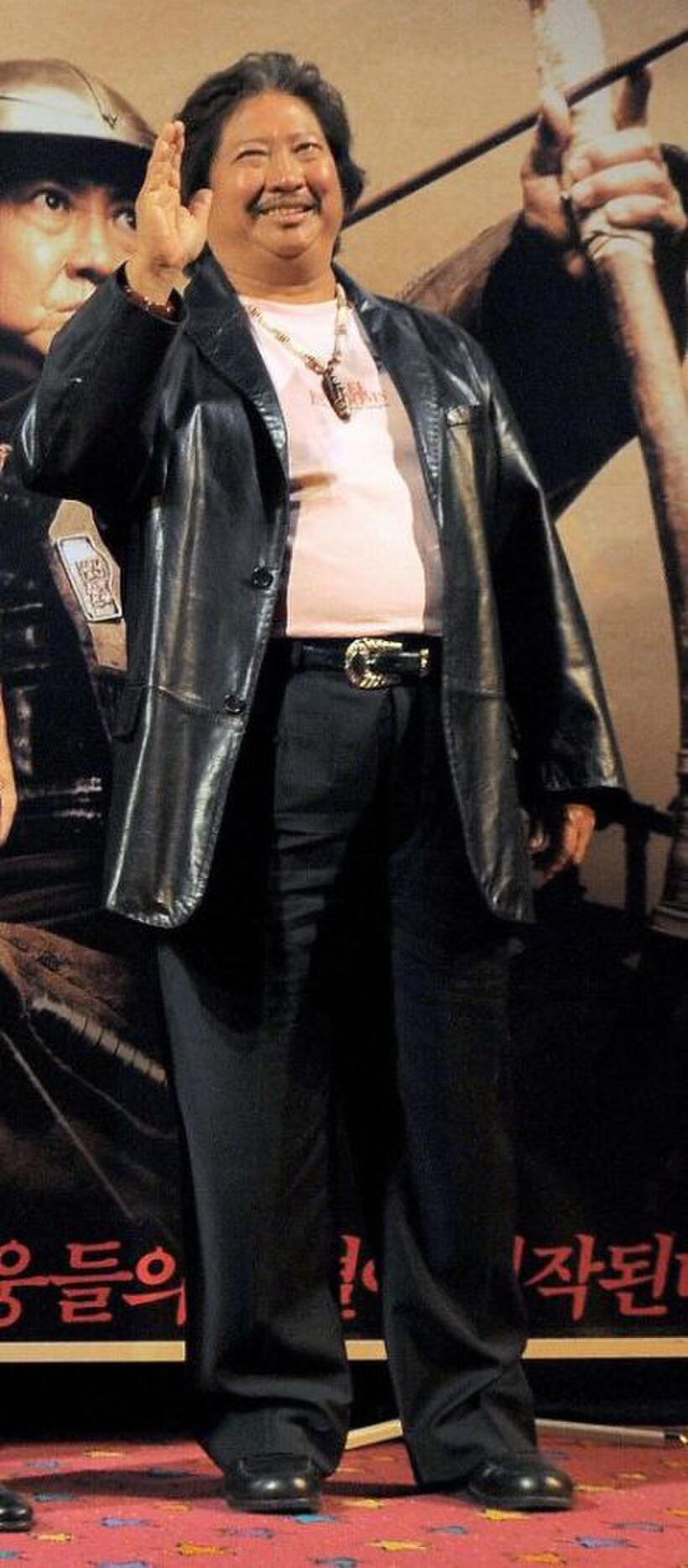 Sammo Hung at the event to promote "Three Kingdoms: Resurrection of the Dragon."