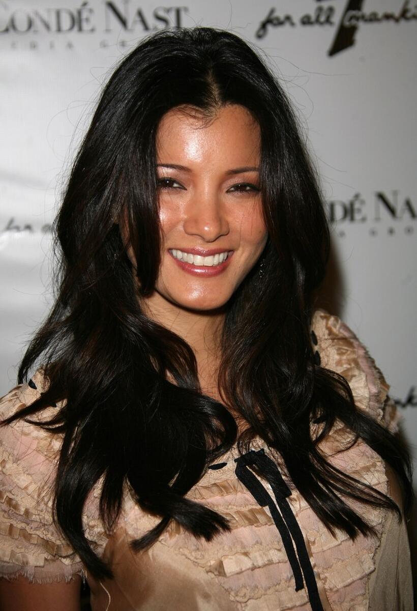 Kelly Hu at the 7 For All Mankind first retail store opening.
