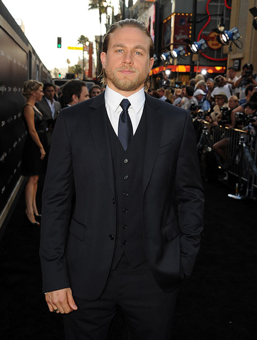 Charlie Hunnam at the Hollywood premiere of "Pacific Rim."