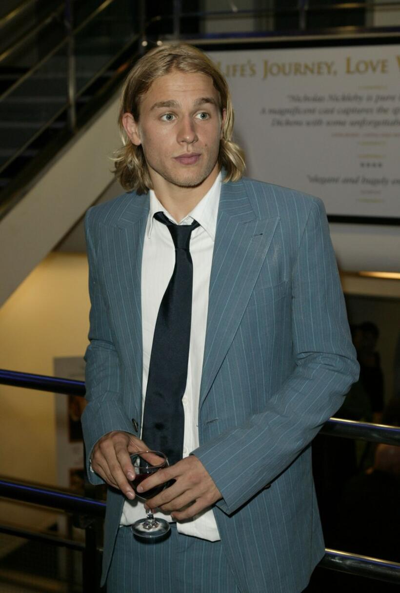 Charlie Hunnam and Stella at the premiere of "Nicholas Nickleby."