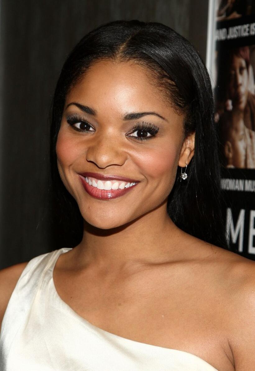 Erica Hubbard at the premiere of "American Violet."