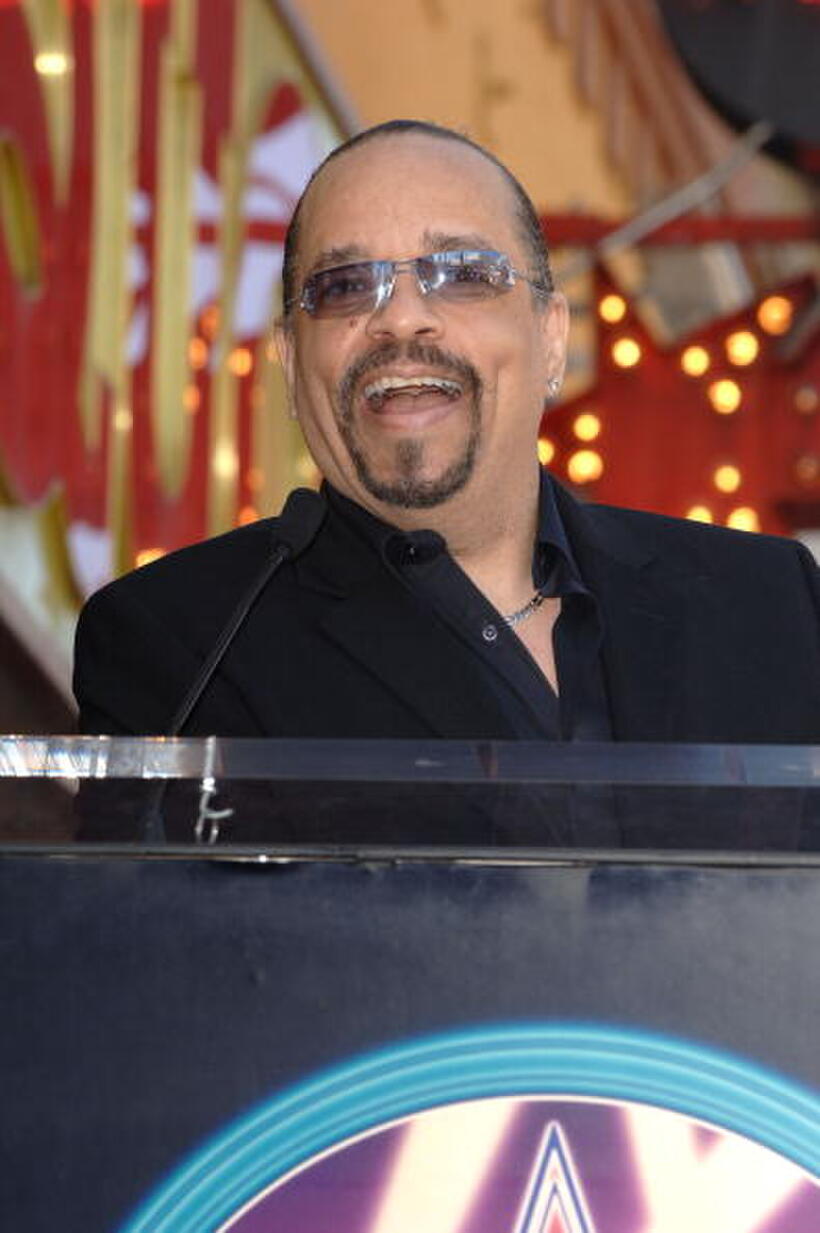 Ice-T at the ceremony on the Hollywood Walk of Fame.