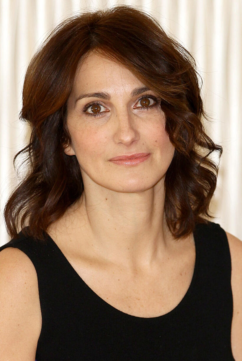 Lorenza Indovina at the photocall of "Qualunquemente."