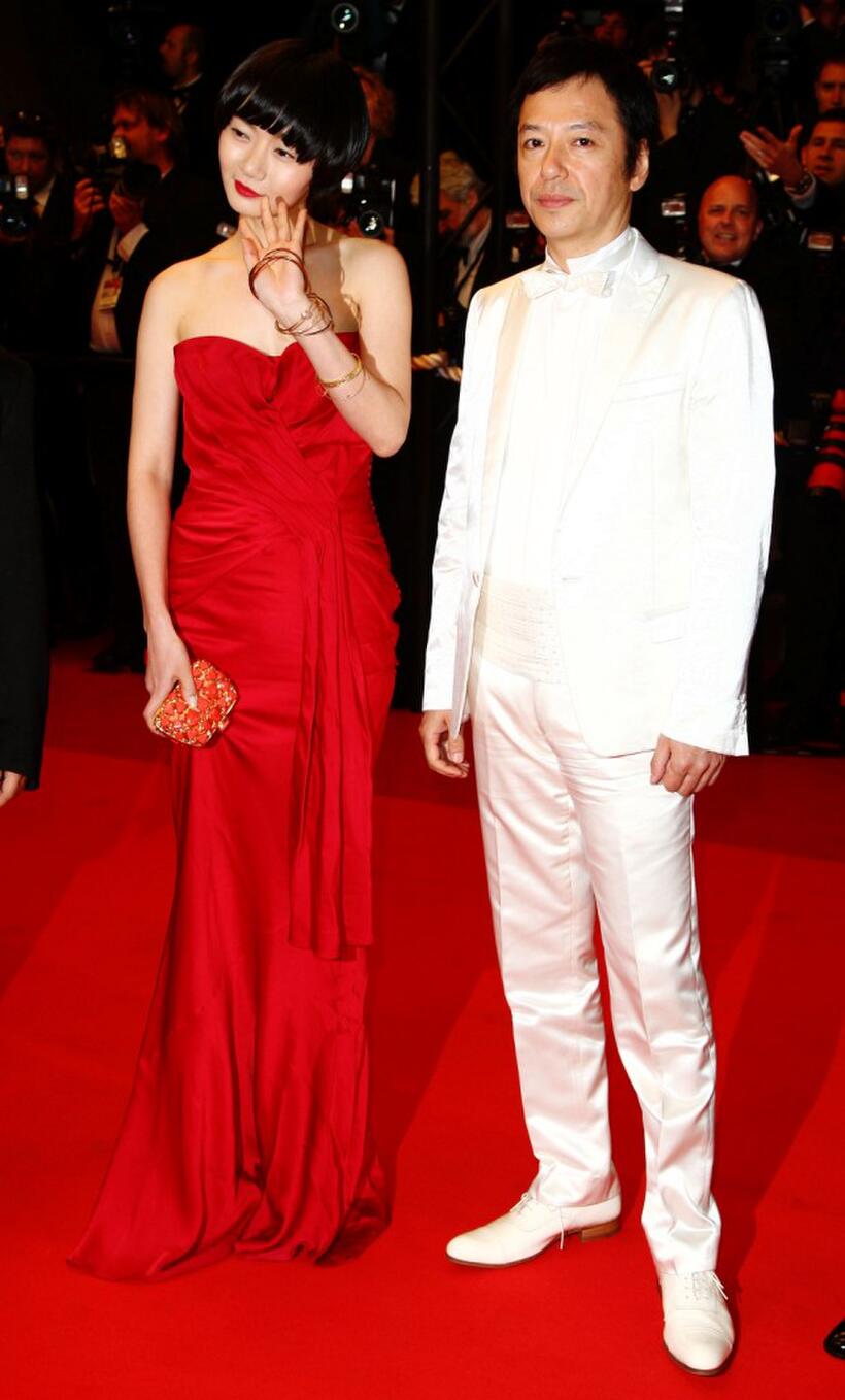 Bae Doo-Na and Itsuji Itao at the premiere of "Kuki Ningyo" during the 62nd International Cannes Film Festival.