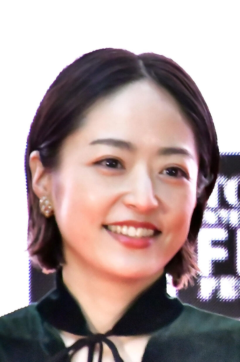 Mao Inoue at the 35th Tokyo International Film Festival opening ceremony.