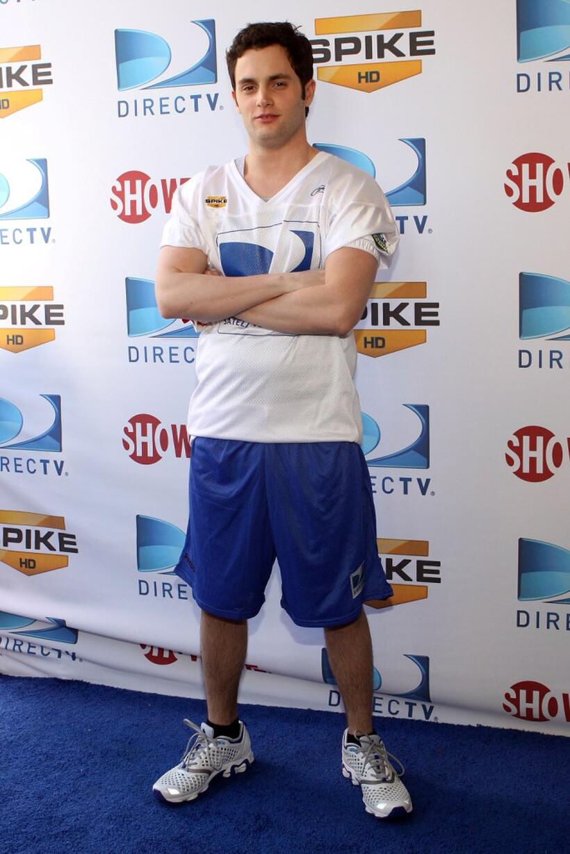 Penn Badgley at the DIRECTV's 3rd Annual Celebrity Beach Bowl.