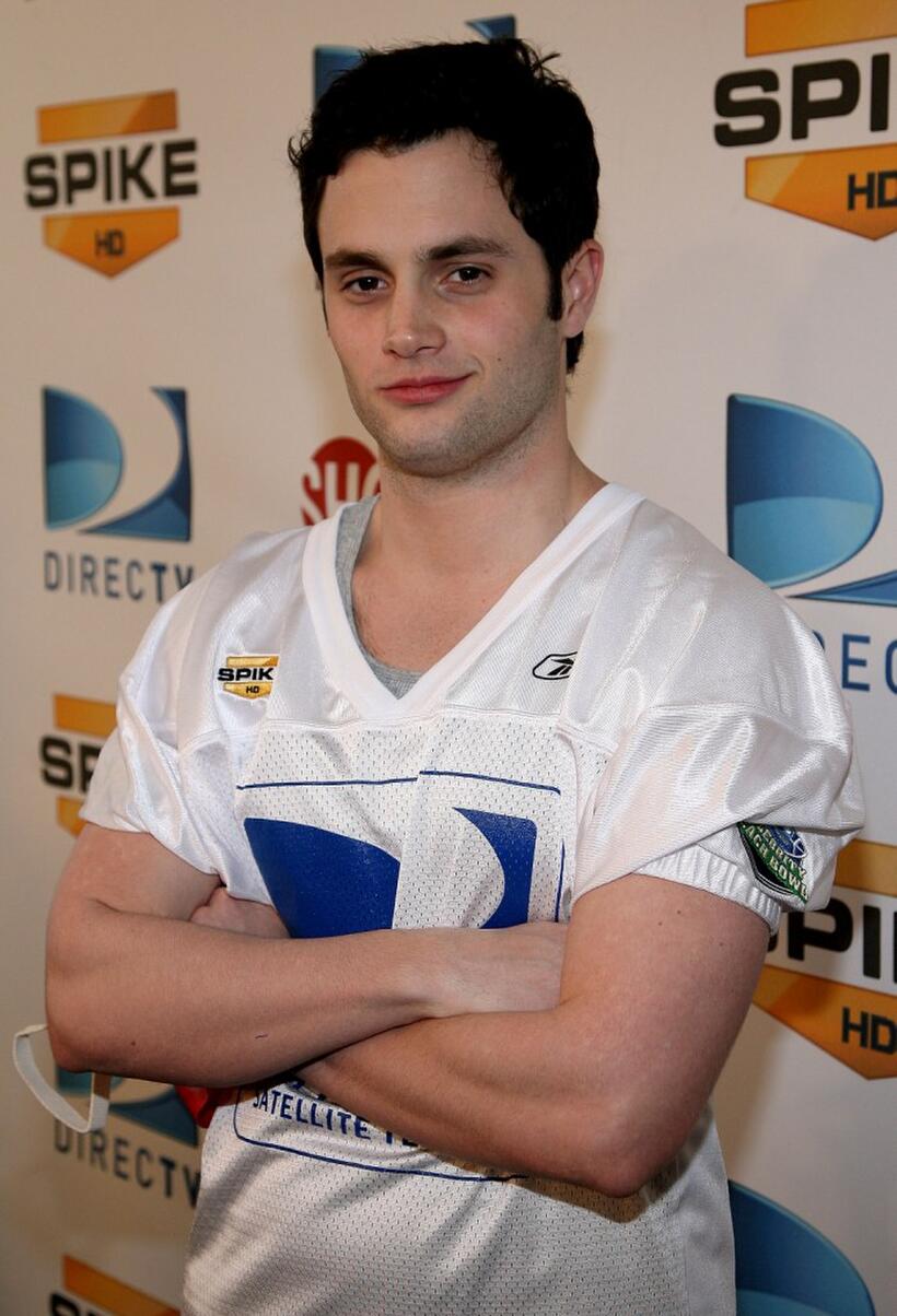 Penn Badgley at the DIRECTV's 3rd Annual Celebrity Beach Bowl.
