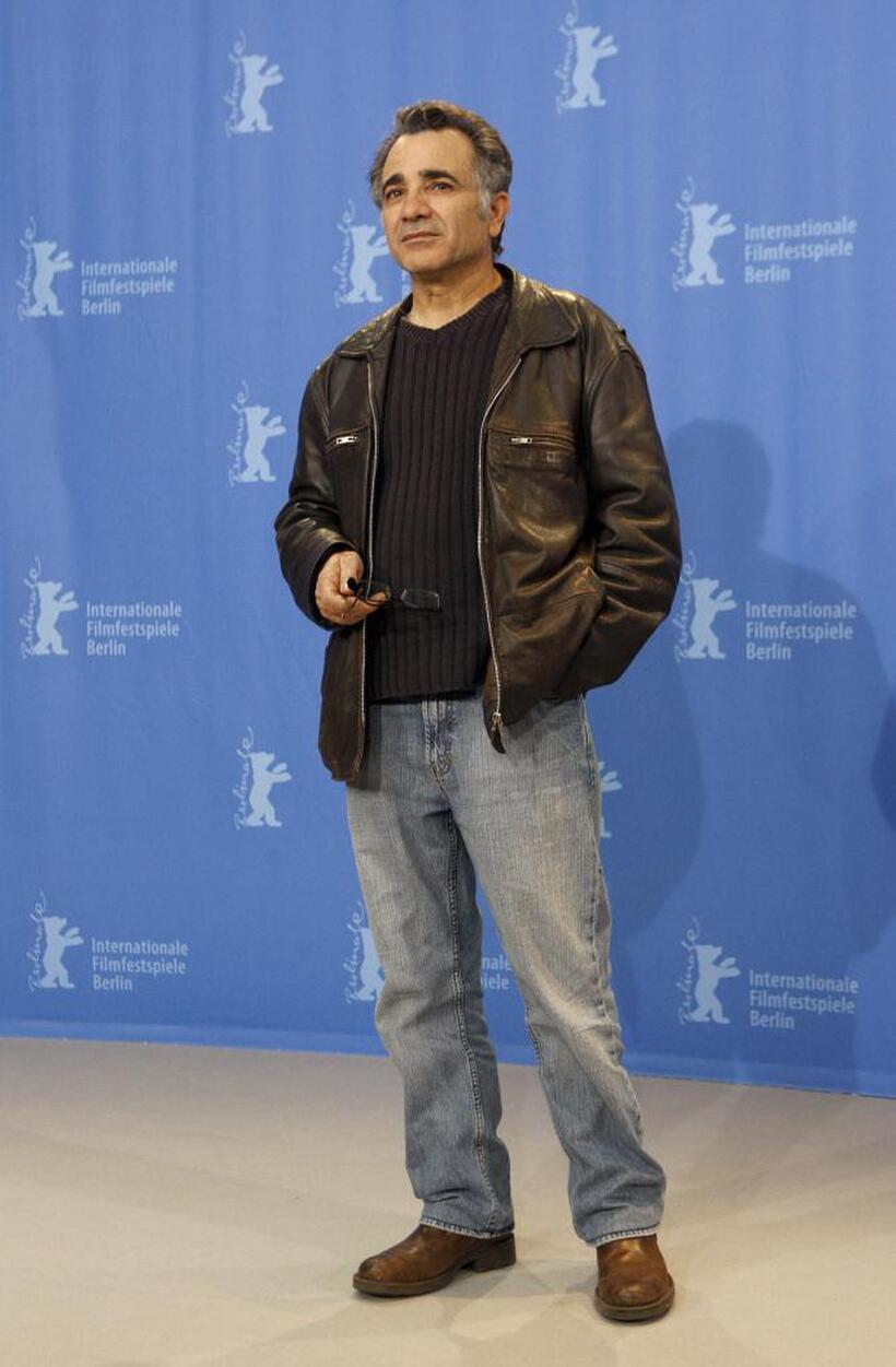 Moshe Ivgy at the photocall of "Restless" during the 58th Berlinale Film Festival.