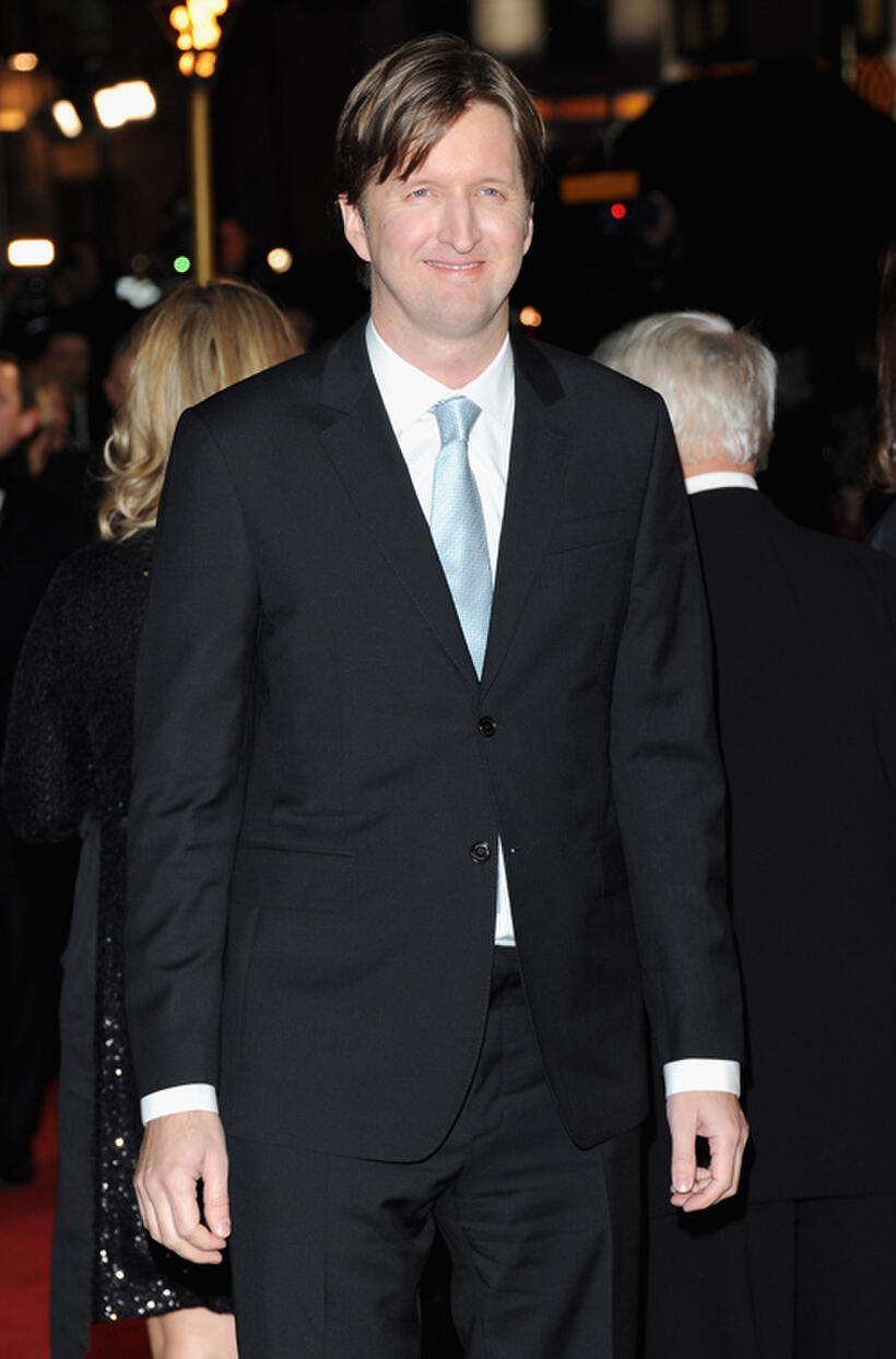 Director Tom Hooper at the world premiere of "Les Miserables" in London.