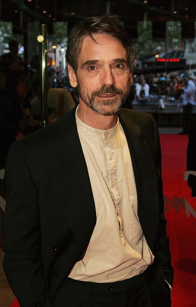 Jeremy Irons and Jeremy Irons at the London premiere of "Kingdom of Heaven".