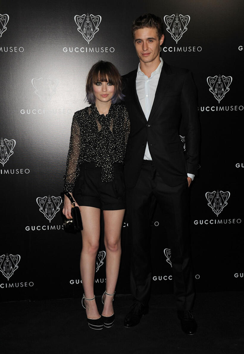 Emily Browning and Max Irons at the Gucci Museum opening in Florence.