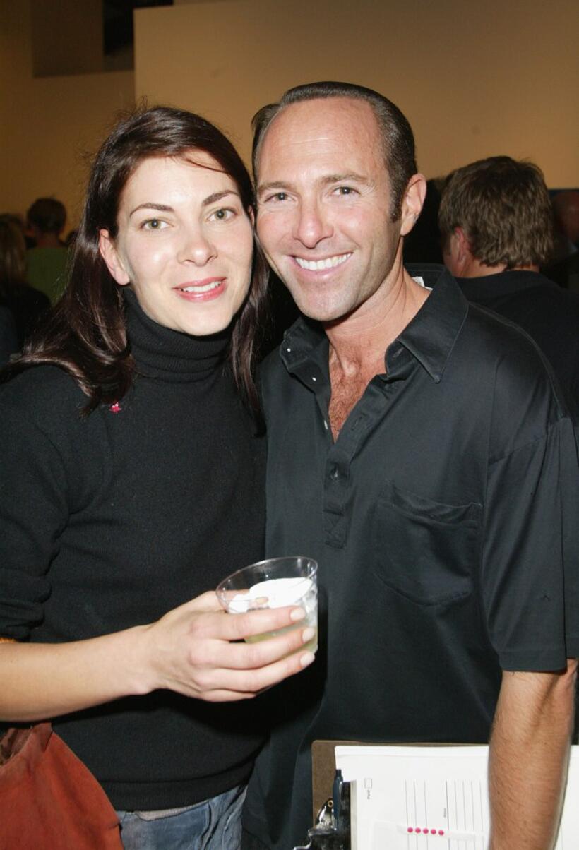 Mina Badie and Peter Glatzer at the fresh start benefit art sale and exhibiton.