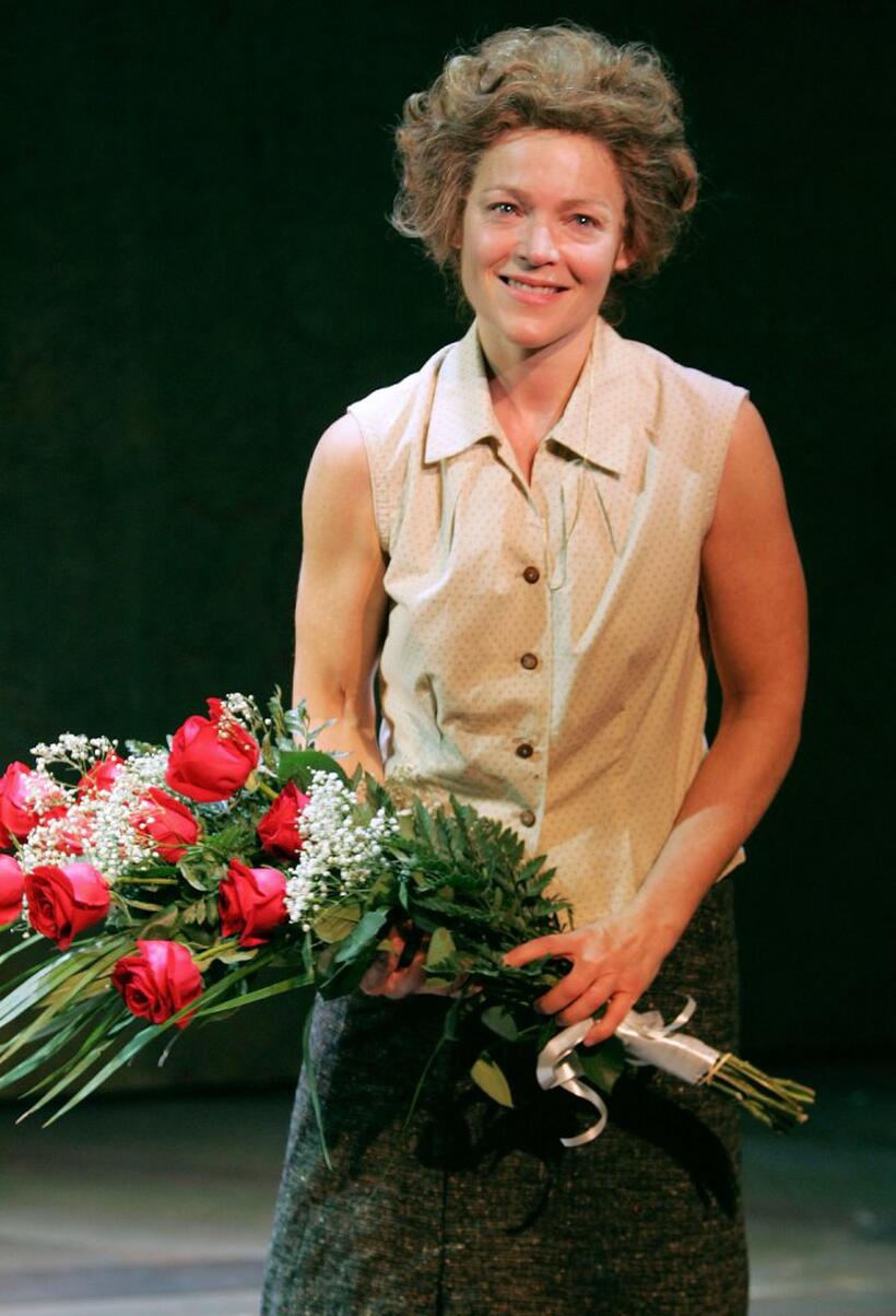 Amy Irving at the New York opening night of "A Safe Harbor For Elizabeth Bishop".
