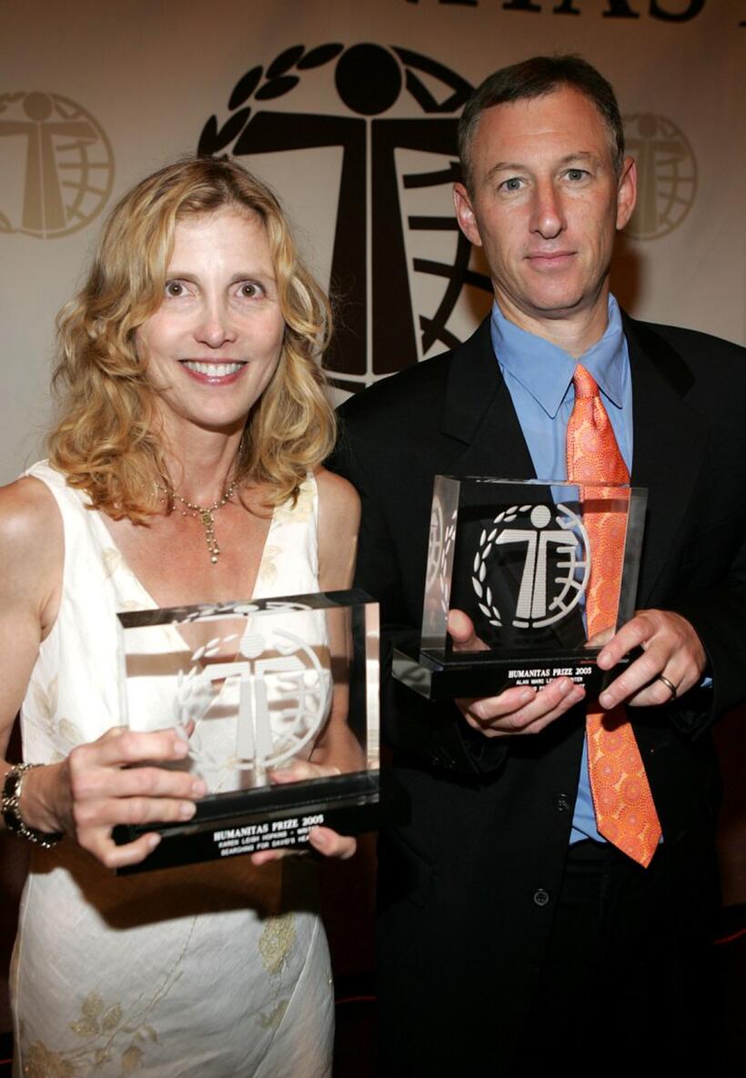 Karen Leigh Hopkins and Alan Marc Levy at the 31st Humanitas Prize ceremony.
