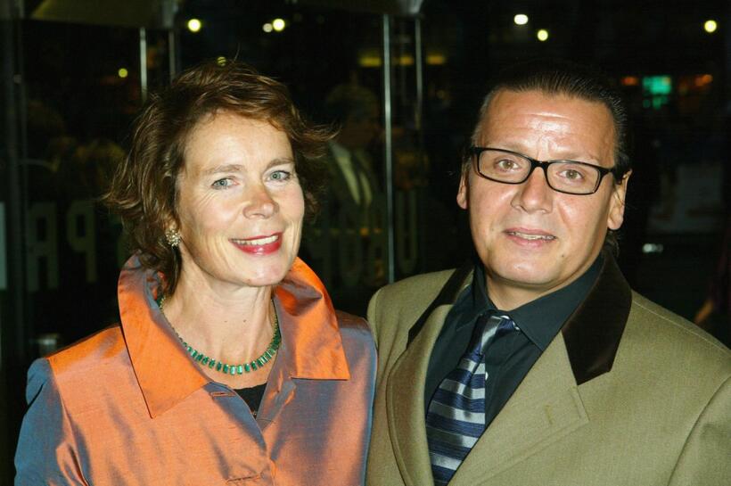 Celia Imrie and Guest at the UK premiere of "Wimbledon."