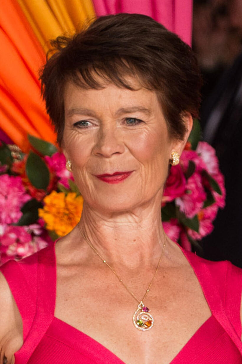 Celia Imrie at the London premiere of "The Second Best Exotic Marigold Hotel."