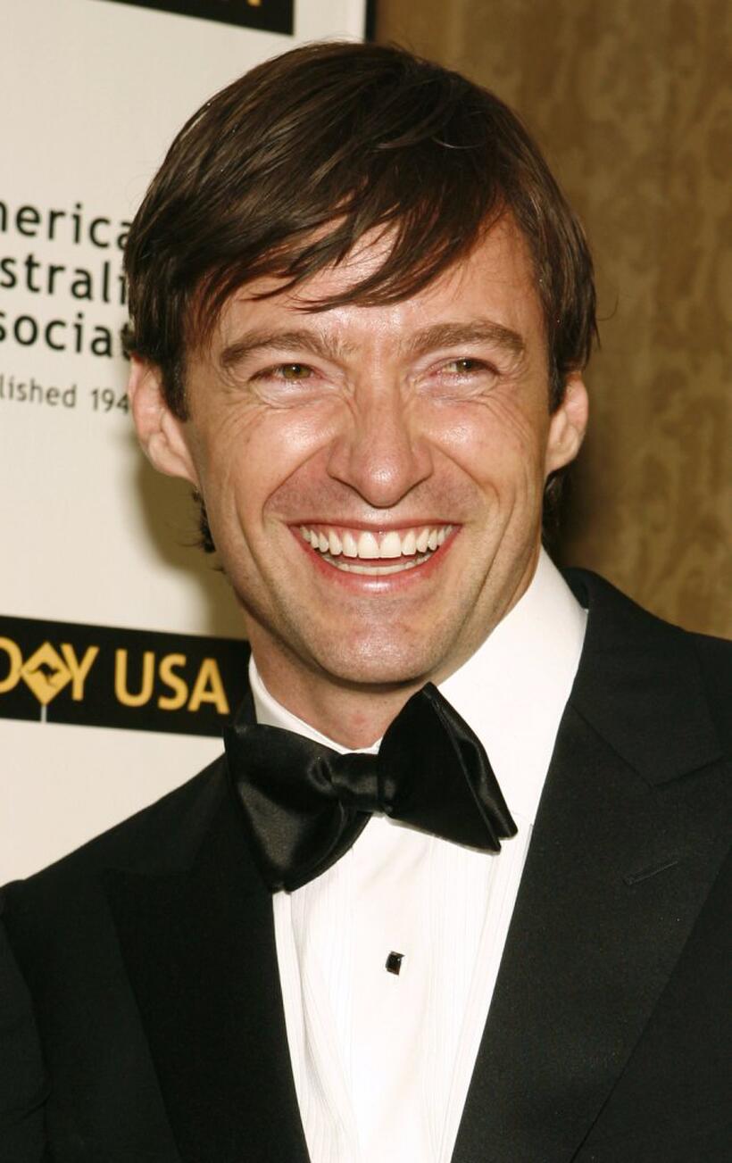 Hugh Jackman at the 2006 Australia Day Ball to honor Olivia Newton John.