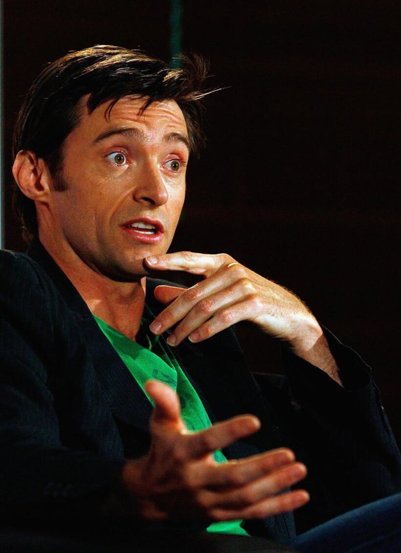 Hugh Jackman at the press conference for "The Boy From Oz'".