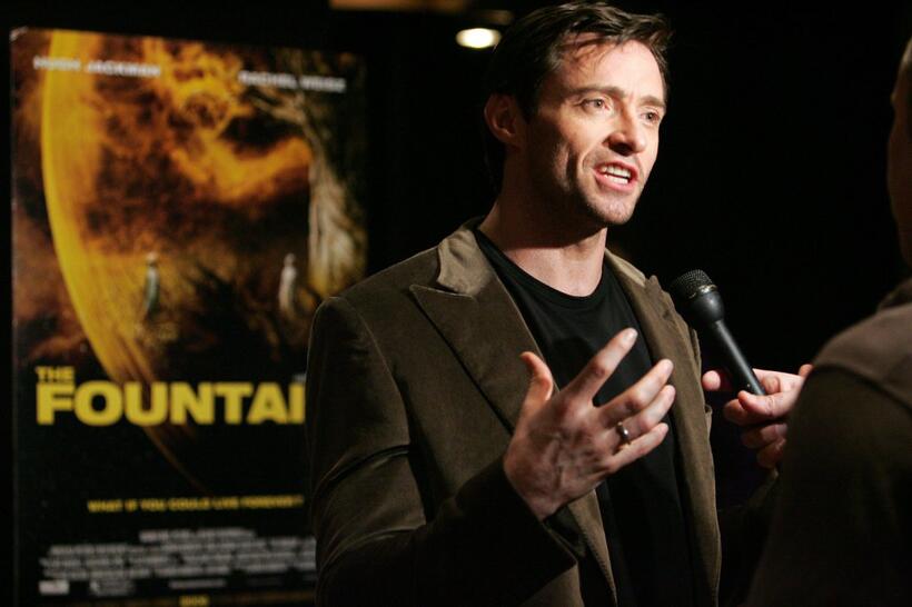 Hugh Jackman at the premiere of "The Fountain".