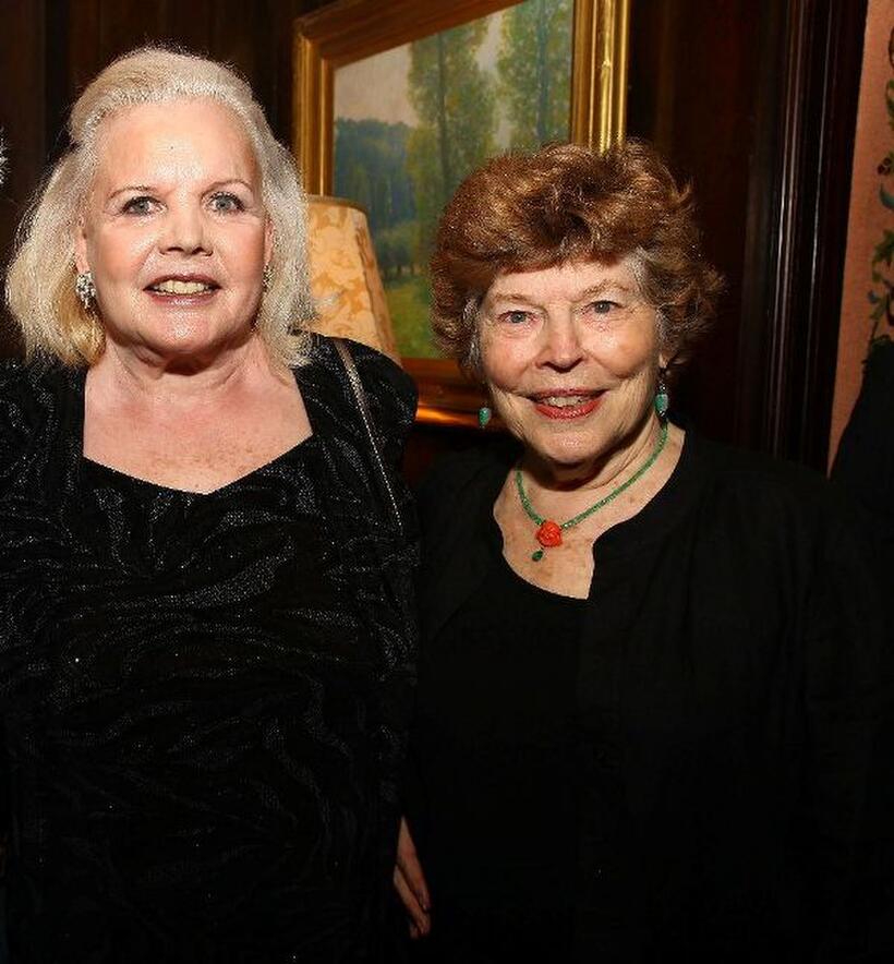 Carroll Baker and Anne Jackson at the National Arts Club dinner.