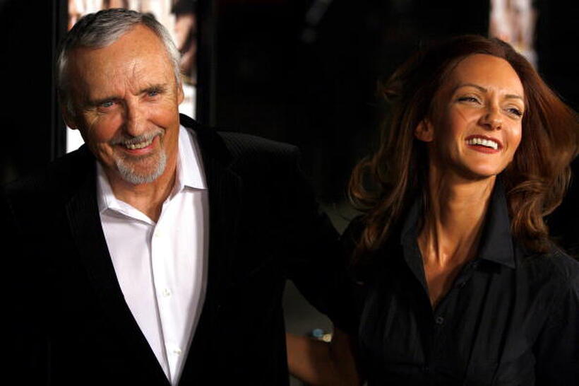 Actor Dennis Hopper and Victoria Duffy at the Hollywood premiere of "Sleepwalking."