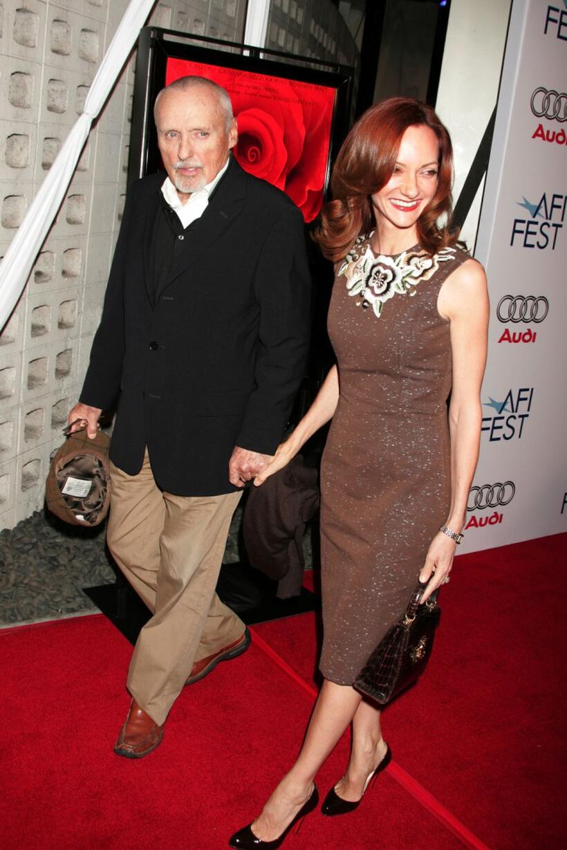 Dennis Hopper and wife Victoria Duffy at the AFI FEST 2007 presented by Audi closing night gala screening of "Love In The Time of Cholera" held at the Cinerama Dome.