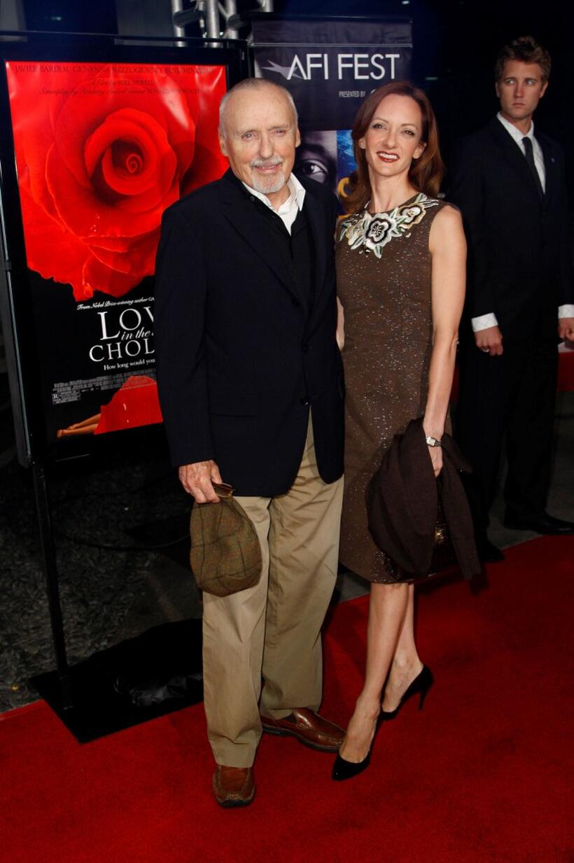 Dennis Hopper and wife Victoria Duffy at the AFI FEST 2007 presented by Audi closing night gala screening of "Love In The Time of Cholera" held at the Cinerama Dome.