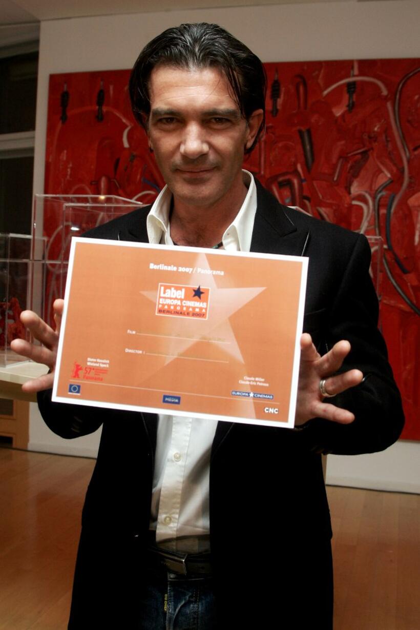 Antonio Banderas at the 57th Berlin International Film Festival for the movie "Summer Rain".