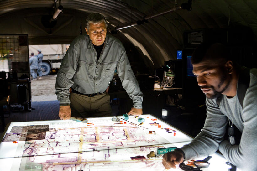 Liam Neeson and Quinton ''Rampage'' Jackson in "The A-Team."