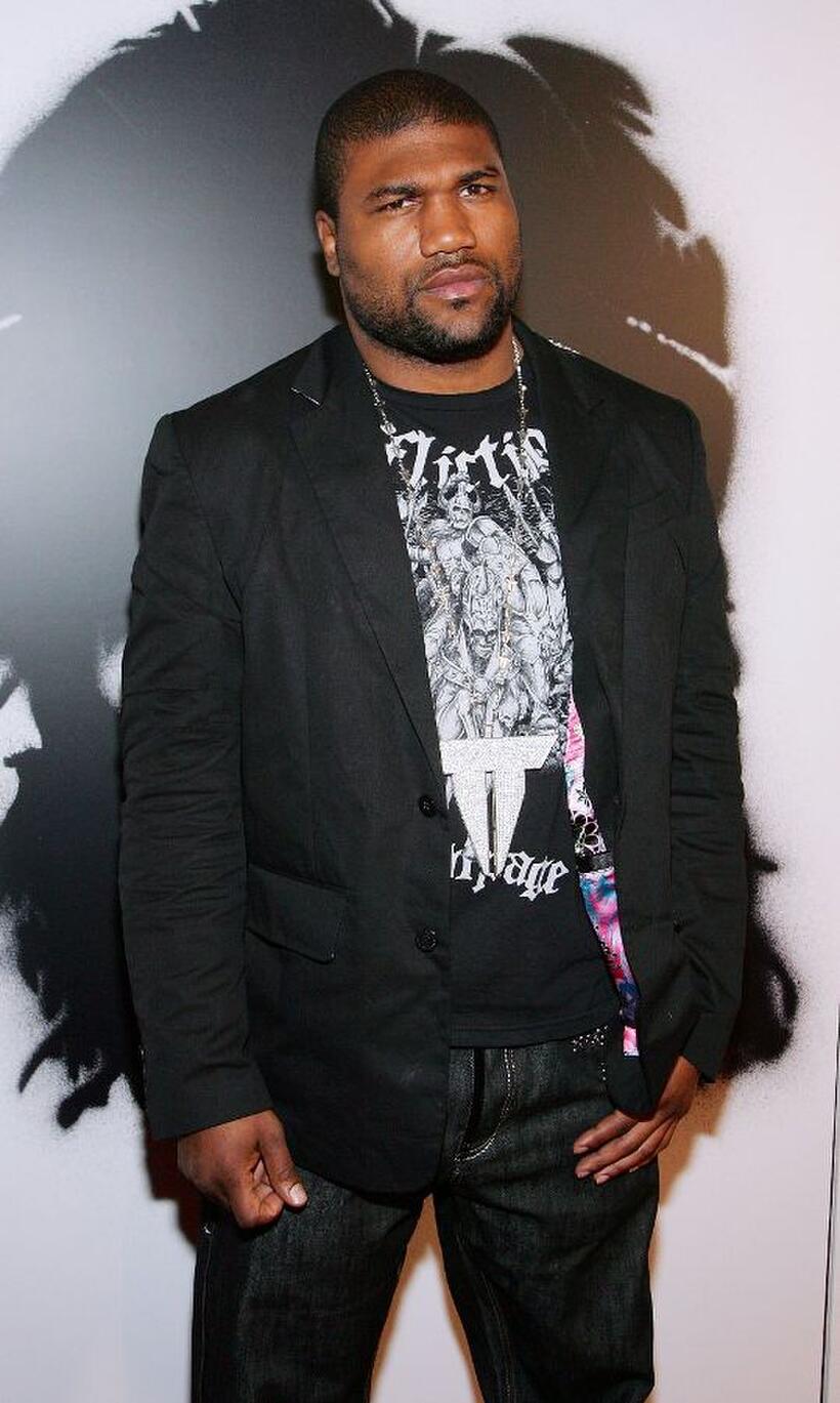 Quinton "Rampage" Jackson at the world premiere of "Rambo."