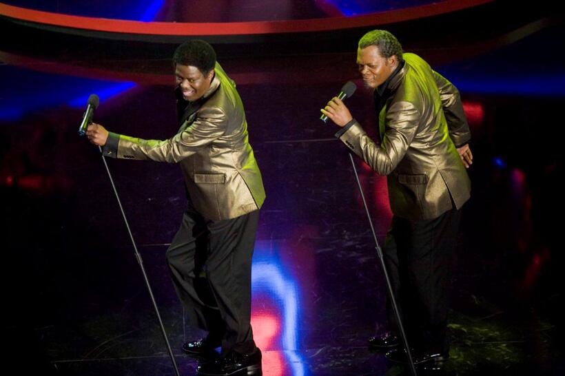 Bernie Mac as Floyd Henderson and Samuel L. Jackson as Louis Hinds in "Soul Men."